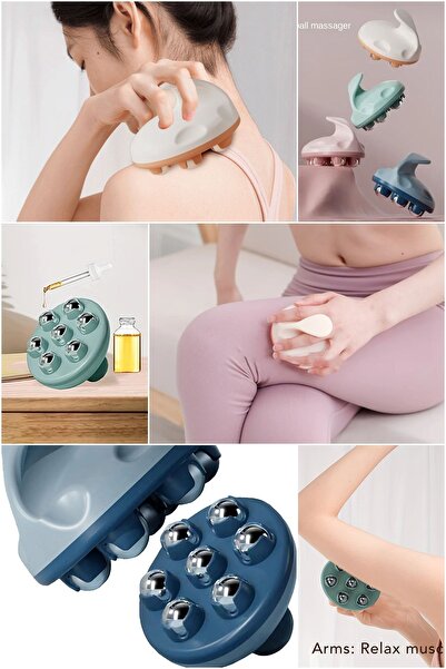 Genel Markalar Ergonomik Bilyeli Masaj Aleti ile Kolayca Rahatlayın: Sırt, Bacak ve Ayak Masajı İçin İdeal Araç