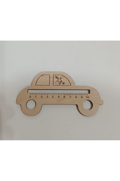 Rapithwin 10 cm Sweet Children's Ruler with Car Figure