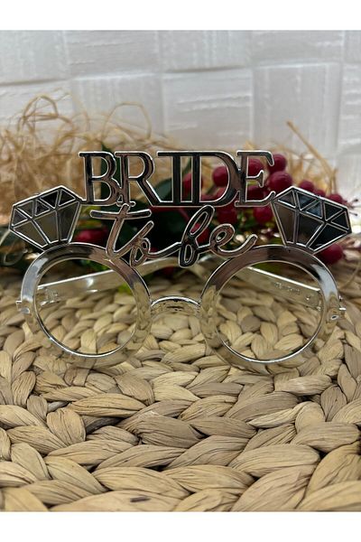 Deniz Party Store Silver Plastic Glasses - Bride To Be 1 PCS Party Accessory