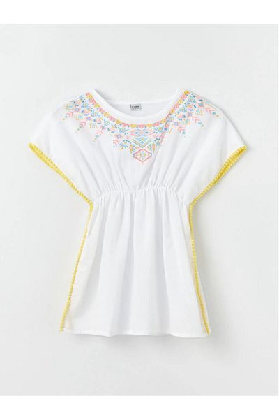 LC Waikiki LCW Kids Girl - Crew Neck Printed Pareo