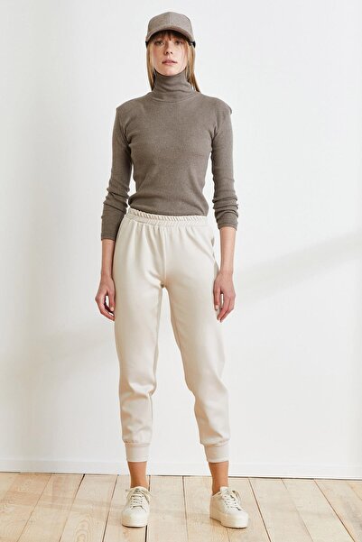 TERZİ DÜKKANI Scuba Paça Detaylı Pantolon Taş