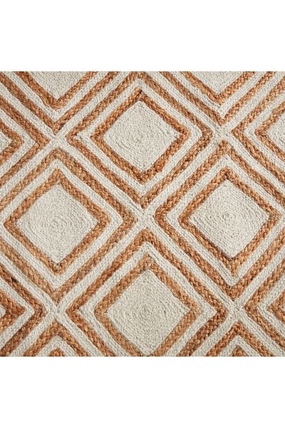 Home Box سجادة الجوت المصنوعة يدويًا من إيكو دايموند - 120×170 سم