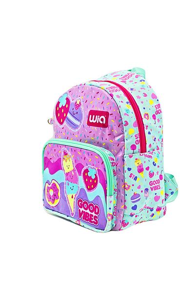 Wia 2 Compartment Ice Cream Kindergarten Backpack Water Green Wg-1026