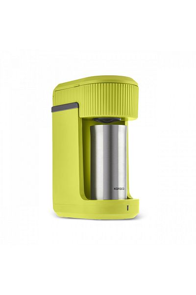 Karaca Lime Green Mono Personal Filter Coffee Machine and Inox Personal Thermo - Gifted