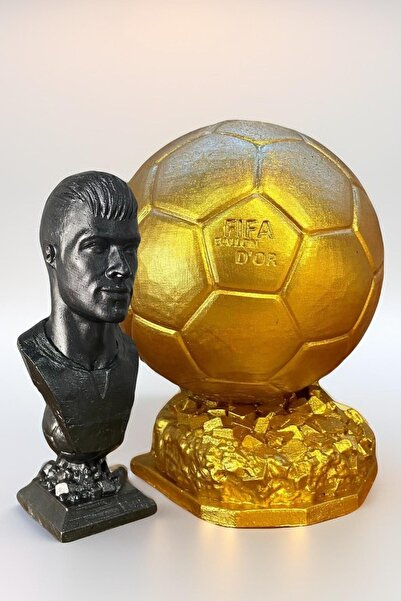 Craft3D Atölye Neymar (13 Cm Boyunda)-ballon D'or (15 Cm Boyunda )-hediye Pak...