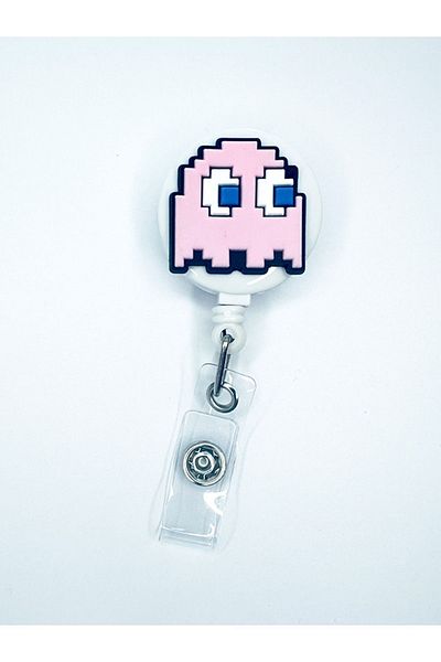 odaburada Pacman Pinky Figured Yoyo Collar Card Holder