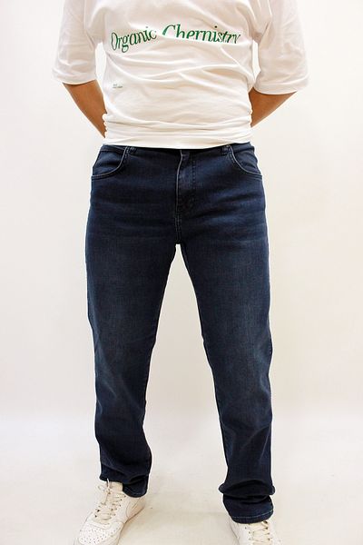 Twister Jeans Мъжки дънки VEGAS 132-276, синьо-черни, свободна кройка, ликра, тъмносини
