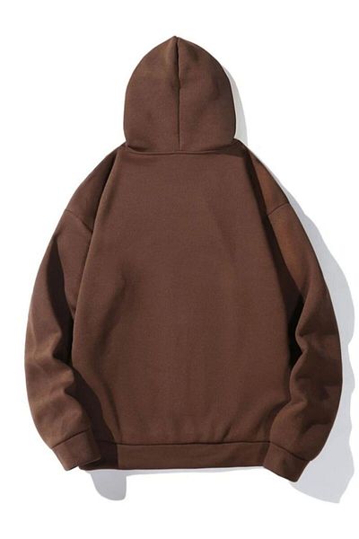 AFROGİYİM Unisex Oversize Φούτερ με πιο χαρούμενη στάμπα με κουκούλα