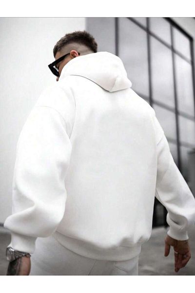 AFROGİYİM Unisex Brooklyn 1898 Mountain Printed Oversize Hoodie