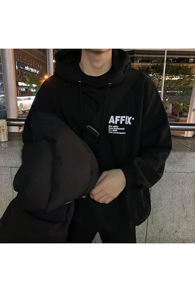 AFROGİYİM Унисекс суичър с щампа отпред и отзад