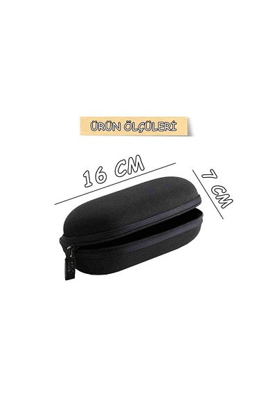 KaktüsKedi Zippered Anti-Scratch Protective Glasses Container - Sunglasses Box