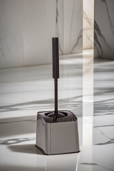 KaktüsKedi Μεταλλική τετράγωνη βούρτσα τουαλέτας