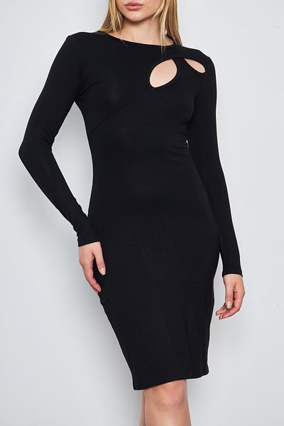 ESPİNA Long Sleeve Viscose Dress - Women'S, Chest Dropped