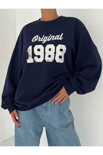 AFROGİYİM Φούτερ Unisex Original 1988 Oversize Crew Neck