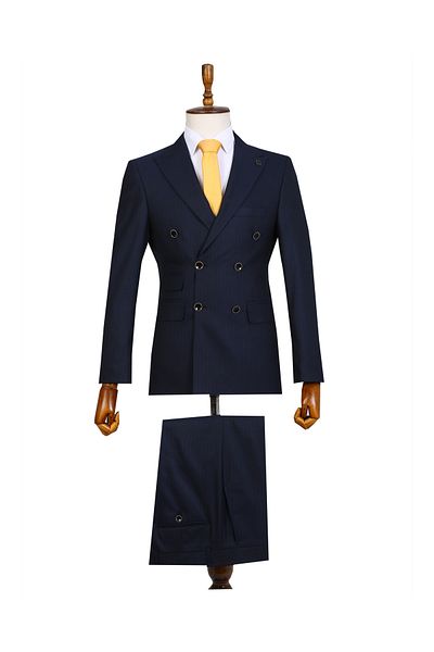 ACTUAL Costum bleumarin pentru bărbați - 4062