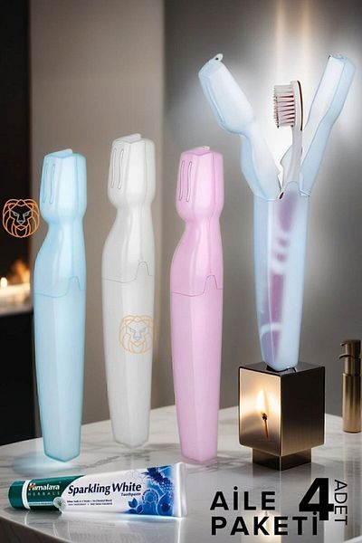 Transformacion Toothbrush Box with Lid 4 PCS Scappini Design
