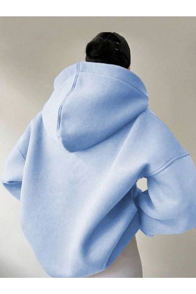 AFROGİYİM Φούτερ Unisex με κουκούλα με ανοιχτό γιακά