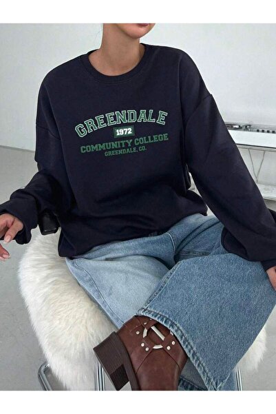 AFROGİYİM Світшот унісекс Гріндейл 1972 року з принтом спільноти з великою горловиною