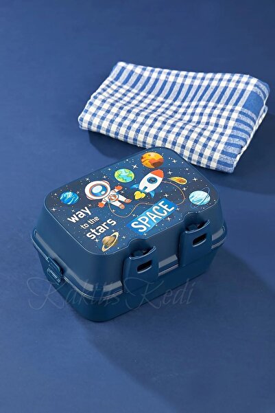 KaktüsKedi 4 Bölmeli Beslenme Kutusu 500 ML Matara Seti - Yemek Saklama Kabı ...