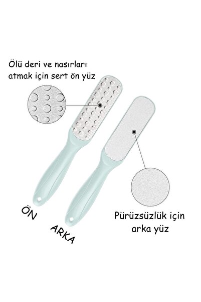 KaktüsKedi Pixy Lazer Kesim Çift Taraflı Topuk Törpüsü