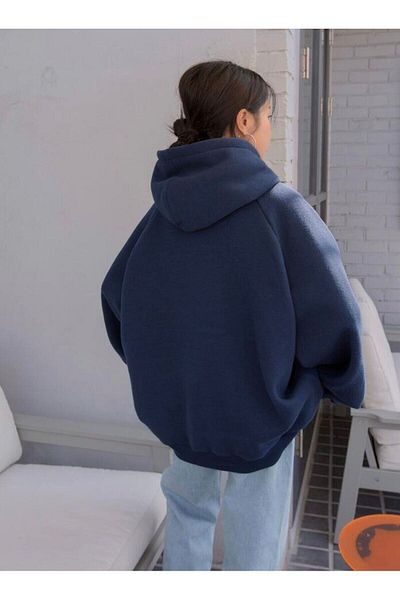 AFROGİYİM Bedrucktes Oversize-Sweatshirt „The Mountain Grand“ für Damen mit Kapuze