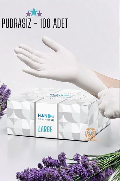 Transformacion Salon Beauty Gloves - Barber Tattoo, LARGE WHITE 100 PIECES720690