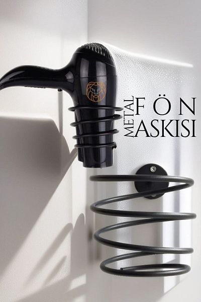 Transformacion Metal Blow Dry Hanger BLACK