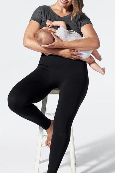 bejamonti chocolate baby kids Maternity Firming Corset Leggings Seamless Leg Waist Belly Basen Recovery