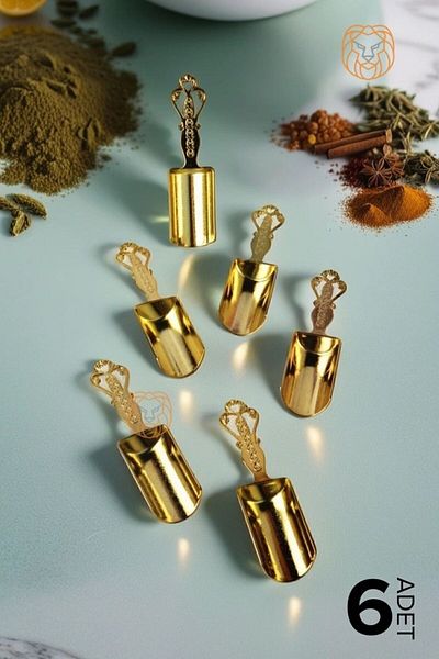 Transformacion Set of 6 Spice Measuring Spoons Vintage Handmade