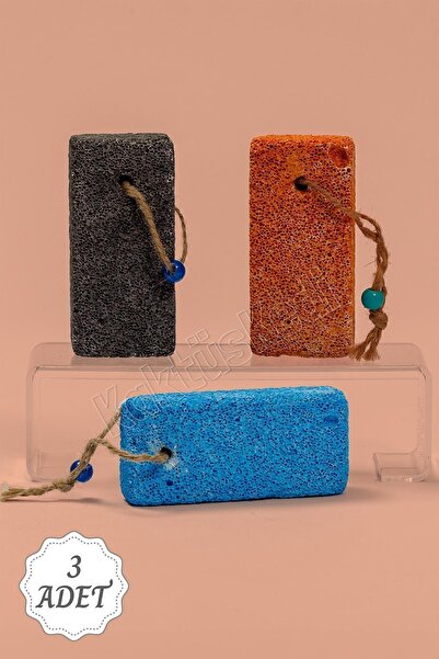 KaktüsKedi 3 Adet Ponza Taşı - Nasır Batık Kıl Giderici Topuk Törpüsü