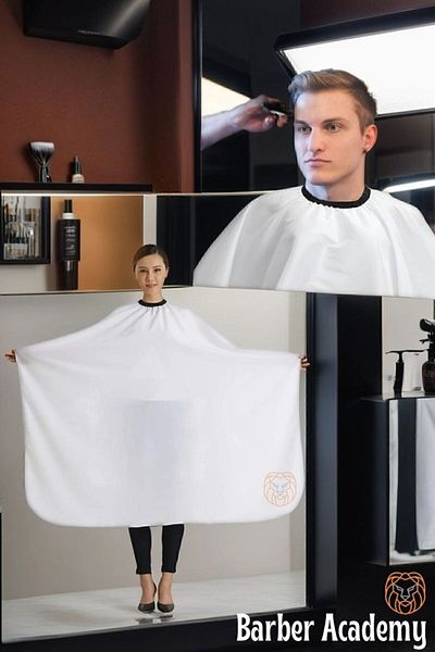 Transformacion Hair Cutting Apron Unisex WHITE