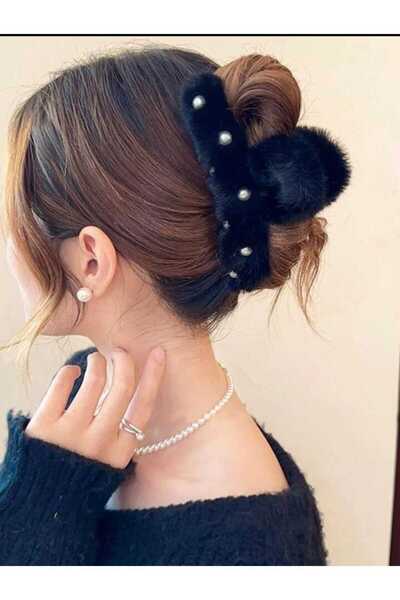 zyc Velika plišana kopča sa bisernim zatvaračem 12 cm