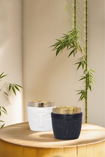 KaktüsKedi 2'li Set Gold Kapaklı Kokusuz Küllük