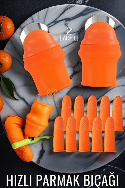 Transformacion Hızlı Parmak Bıçağı Başparmak Sebze Kesici 2 li set