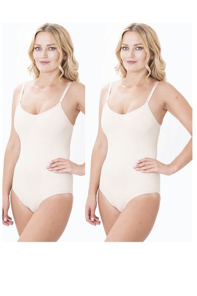 bejamonti chocolate baby kids Advantageous 2-Pack - Firming and Lifting Bodysuit Corset - Skin Color
