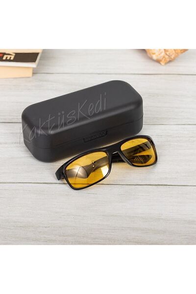 KaktüsKedi Rüzgar Korumalı Gece Görüş Gözlüğü - Sürüş Ve Sis Gözlüğü