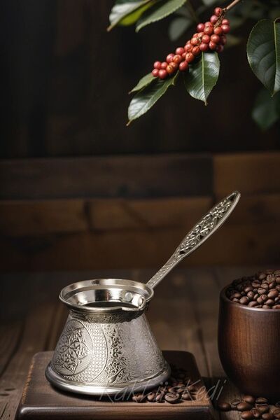 KaktüsKedi وعاء قهوة مصبوب لشخصين| متوافق مع المواقد التعريفي