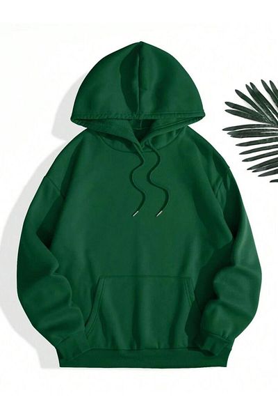 AFROGİYİM Unisex-Kapuzenpullover mit Aufdruck „Something Orange“ in Übergröße