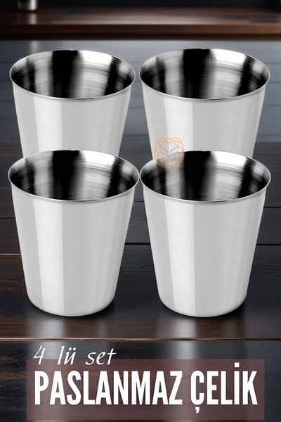 Transformacion Steel Cup Set 4 Pieces Fazio Giacinto Design