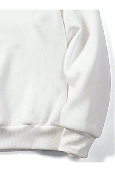 AFROGİYİM Унісекс-светр з капюшоном, оверсайз, з принтом спереду і ззаду