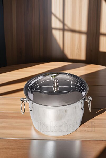 KaktüsKedi Termoslu Paslanmaz Çelik Buz Kovası 500 ML