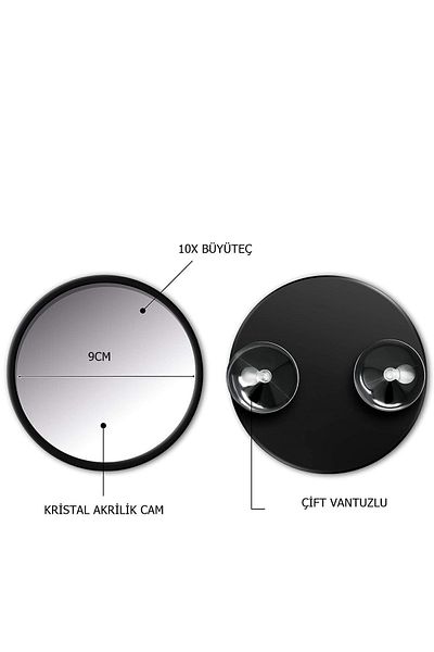 Transformacion 9 Cm 10x Magnifying Makeup Mirror717184