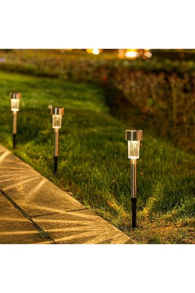 10 Adet Güneş Enerjili Gün Işığı Solar Bahçe Balkon Teras Aydınlatması Lambası