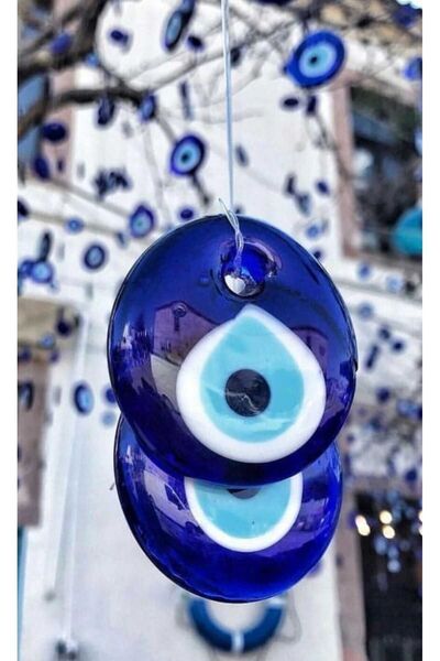 ella'nın çarşısı Χάντρες Evil Eye 30 τεμάχια 5 εκ. Διάτρητο γυαλί στολίδι δέν...