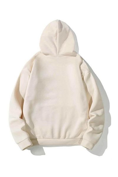 AFROGİYİM Φούτερ με κουκούλα Unisex Oversize Color Unprinted