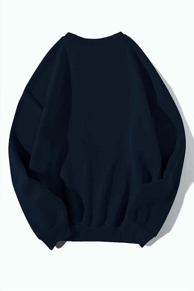 AFROGİYİM Hanorac Palm Springs oversize albastru bleumarin pentru femei