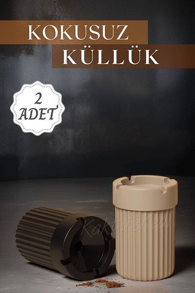 KaktüsKedi Set of 2 Unscented Ashtray