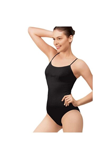 jilly jo Black 874 Elite Life Women's Bodysuit - Tank Top with Thin Straps an...