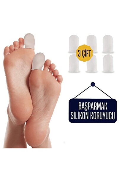 KaktüsKedi 6 Adet Baş Parmak Için Silikon Koruyucu 711553