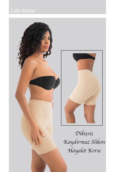 jilly jo مشد نسائي مقطوع بالليزر لا يترك أثرًا - للبطن والساق، لون البشرة